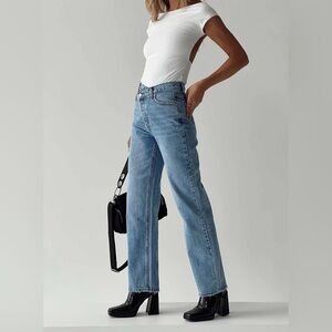 Princess Polly Holly asymmetrical jeans